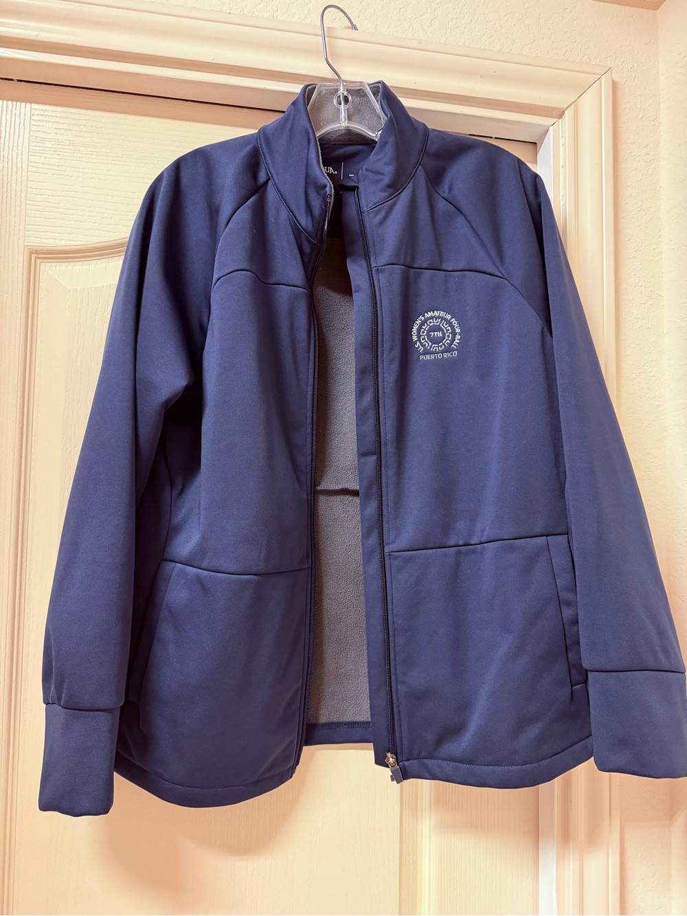 Navy Fleece-Lined Jacket with US Women’s Golf logo